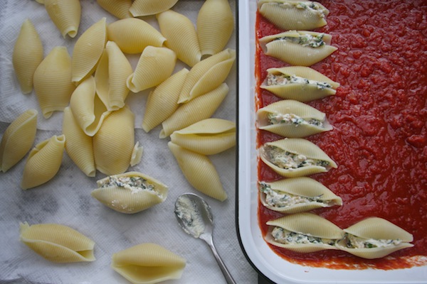 Sausage & Kale Stuffed Shells // shutterbean