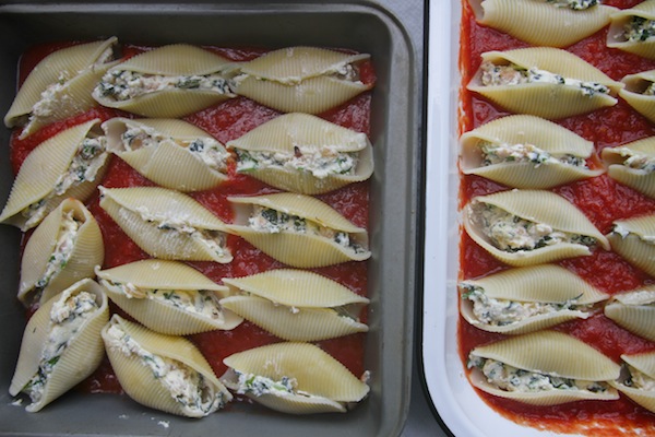 Sausage & Kale Stuffed Shells // shutterbean