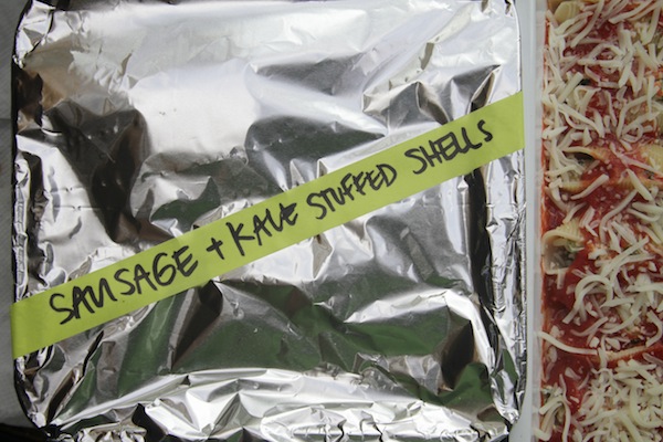Sausage & Kale Stuffed Shells // shutterbean