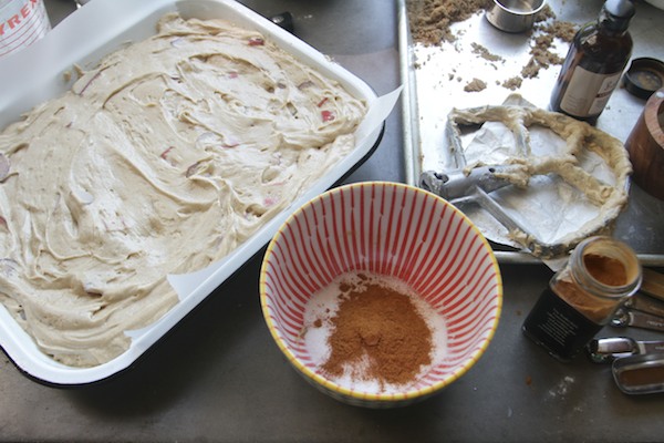 Rhubarb Coffee Cake // shutterbean