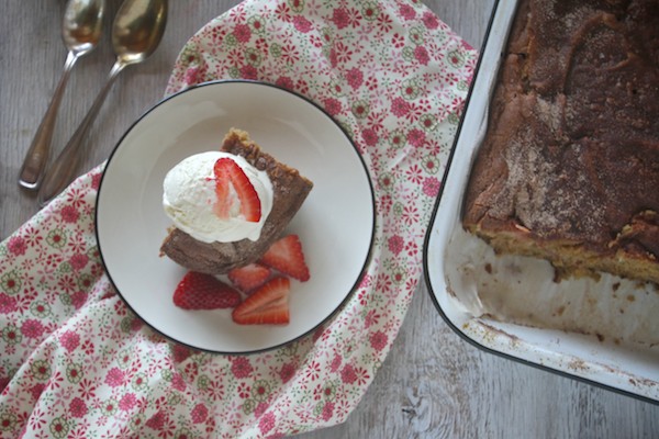 Rhubarb Coffee Cake // shutterbean