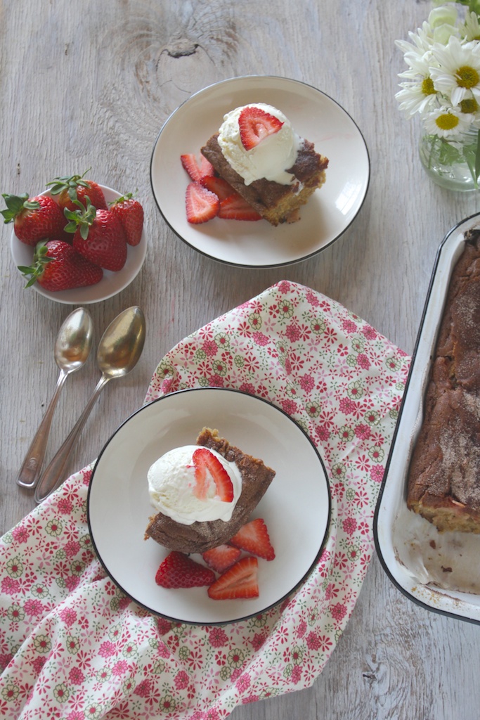 Rhubarb Coffee Cake // shutterbean