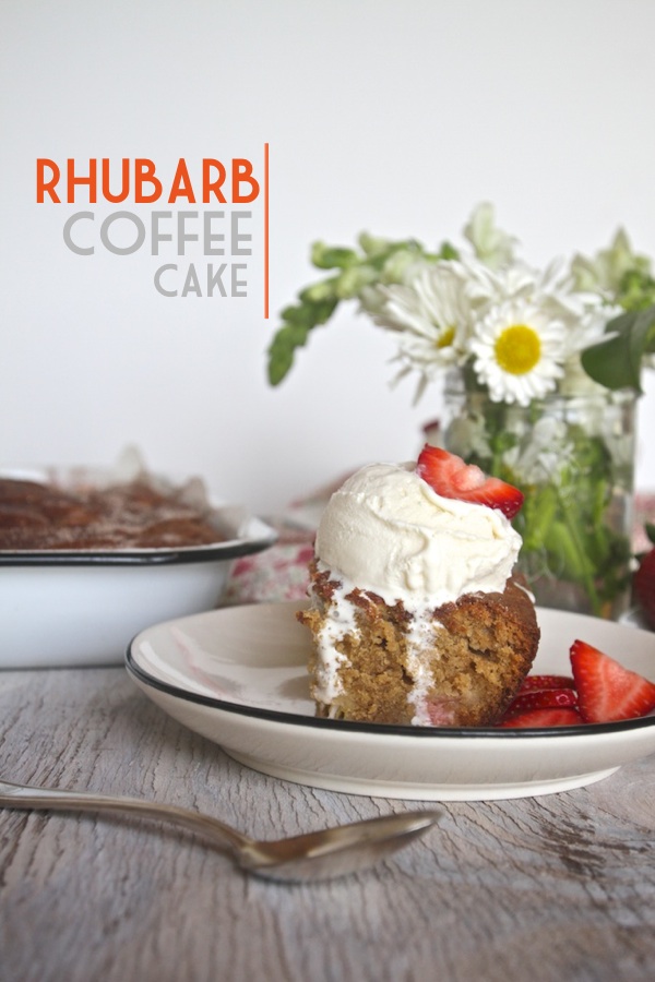 Rhubarb Coffee Cake // shutterbean