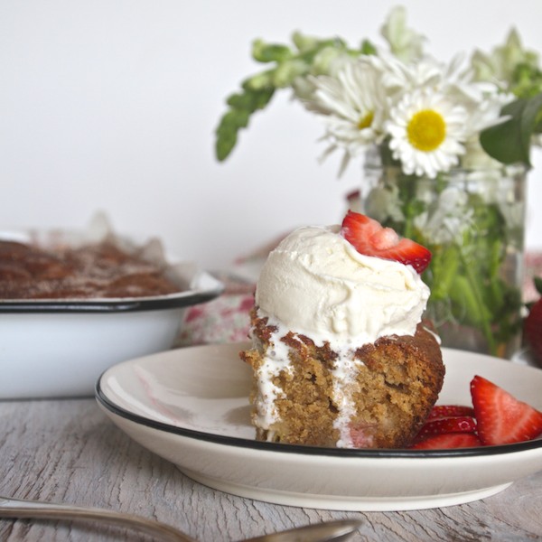 Rhubarb Coffee Cake // shutterbean