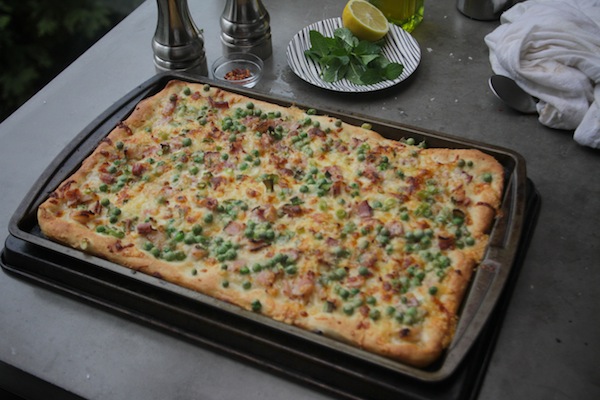 Bacon & Pea Pizza // shutterbean