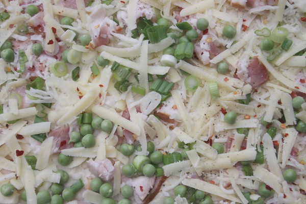 Bacon & Pea Pizza // shutterbean