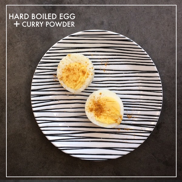 Hard Boiled Egg + Curry Powder