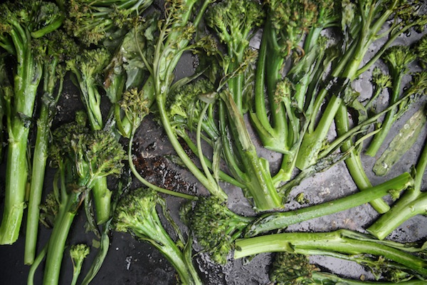 Roasted Broccolini with Lemon Tahini // shutterbean