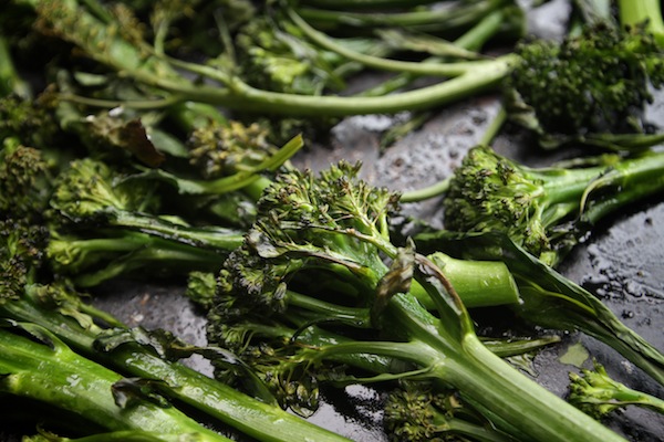 Roasted Broccolini with Lemon Tahini // shutterbean