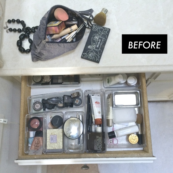 Organized Makeup Drawer// shutterbean