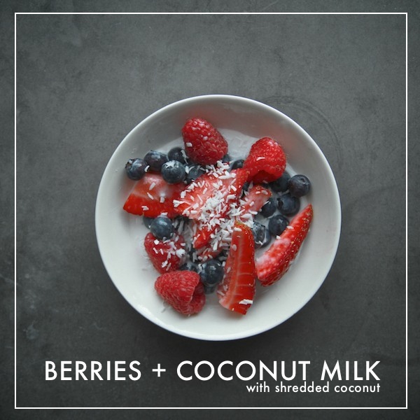 Berries + Coconut Milk