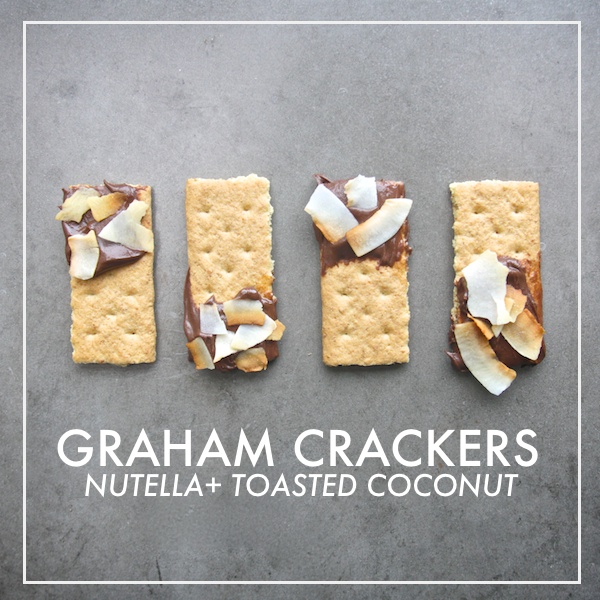 Graham Crackers + Nutella +Toasted Coconut // shutterbean