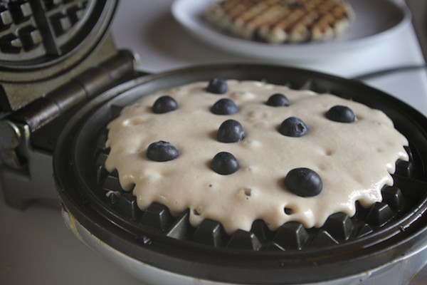 Gluten Free Blueberry Waffles // shutterbean