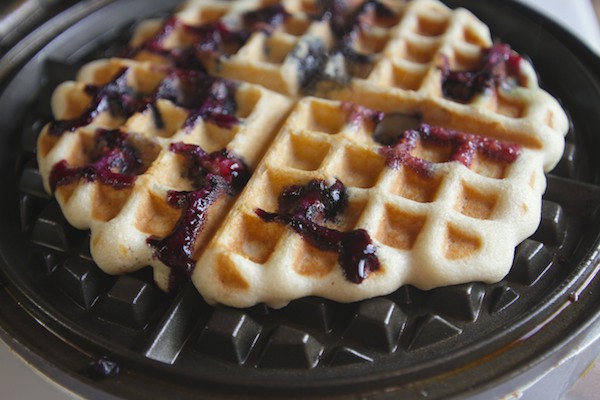 Gluten Free Blueberry Waffles // shutterbean