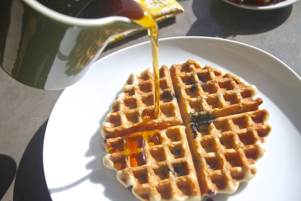 Gluten Free Blueberry Waffles // shutterbean