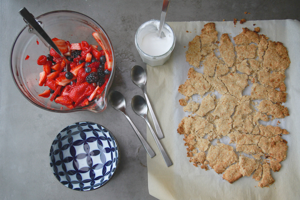 Dairy-Free Mixed Berry Crisp // shutterbean