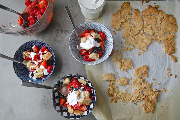 Dairy-Free Mixed Berry Crisp // shutterbean