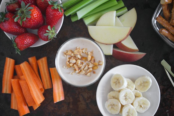 Salted Caramel Peanut Butter Yogurt Dip // shutterbean