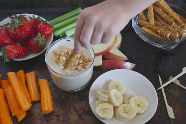 Salted Caramel Peanut Butter Yogurt Dip // shutterbean