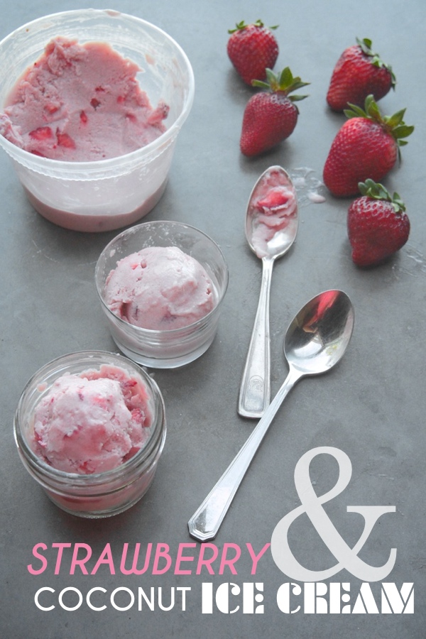 Strawberry & Coconut Ice Cream // shutterbean