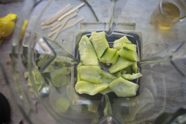 Cucumber Ginger Gin Popsicles // shutterbean