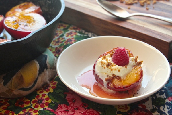 Roasted Peaches in Amaretto // shutterbean