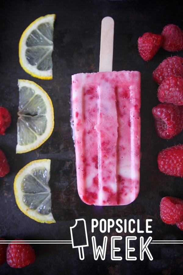 Raspberry Lemon Yogurt Popsicles // shutterbean 