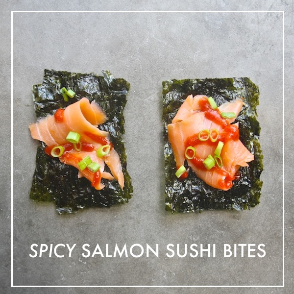 Spicy Salmon Sushi Bites