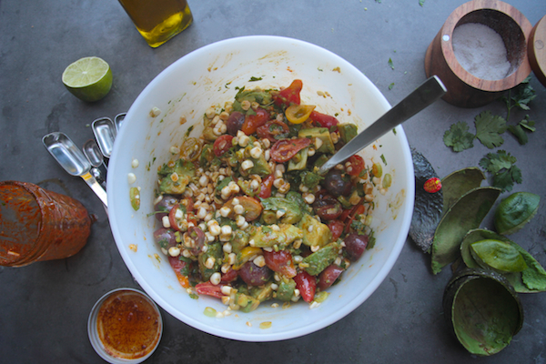 Spicy Corn Tomato Avocado Salad // shutterbean 