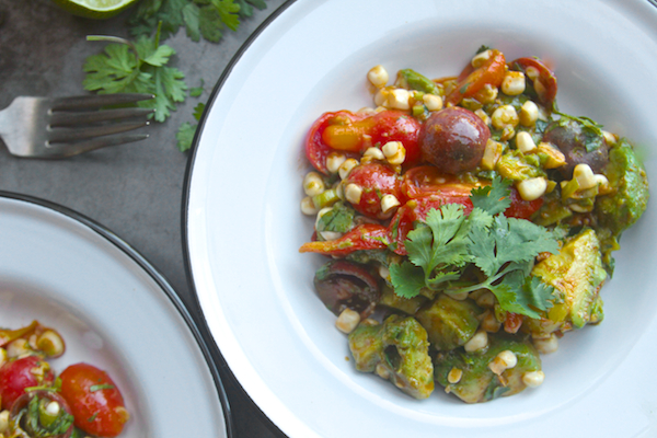 Spicy Corn Tomato Avocado Salad // shutterbean 