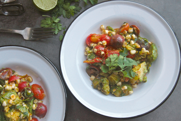 Spicy Corn Tomato Avocado Salad // shutterbean 