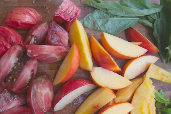 Nectarine Caprese Salad // shutterbean