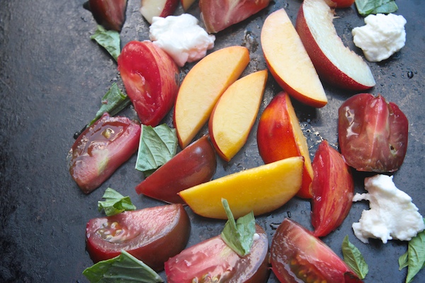 Nectarine Caprese Salad // shutterbean