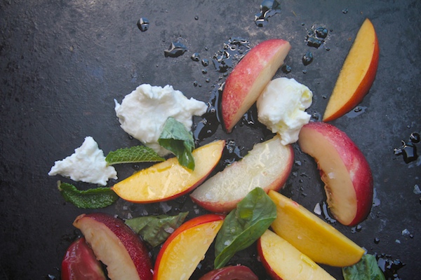 Nectarine Caprese Salad // shutterbean