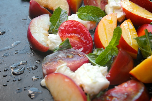 Nectarine Caprese Salad // shutterbean