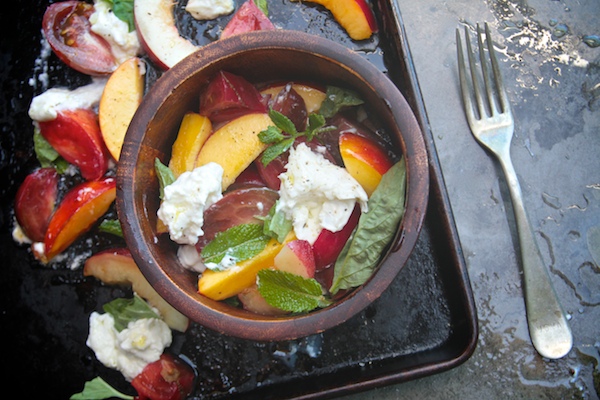 Nectarine Caprese Salad // shutterbean