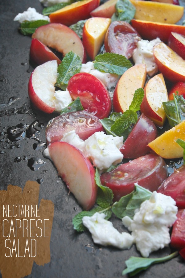 Nectarine Caprese Salad // shutterbean