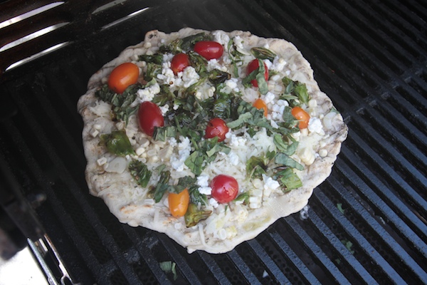 Corn Tomato Shisito Pepper Pizza // shutterbean