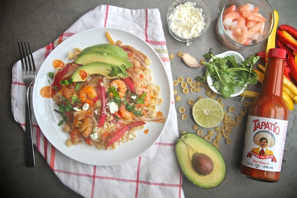 Shrimp Fajita Mac & Cheese // shutterbean