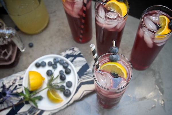 Spiked Blueberry Lemonade //shutterbean