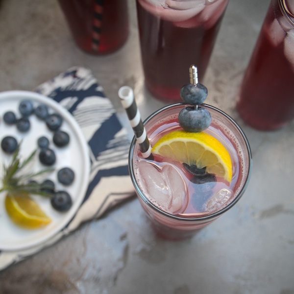 Spiked Blueberry Lemonade //shutterbean