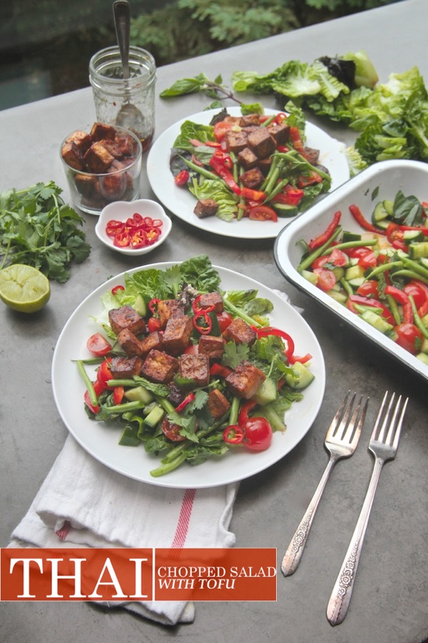 Thai Chopped Salad with Tofu