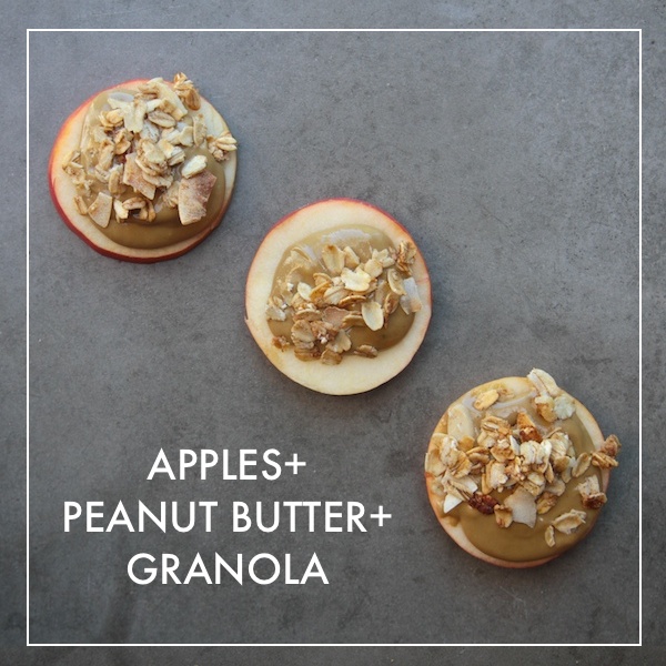 APPLES + PEANUT BUTTER + GRANOLA