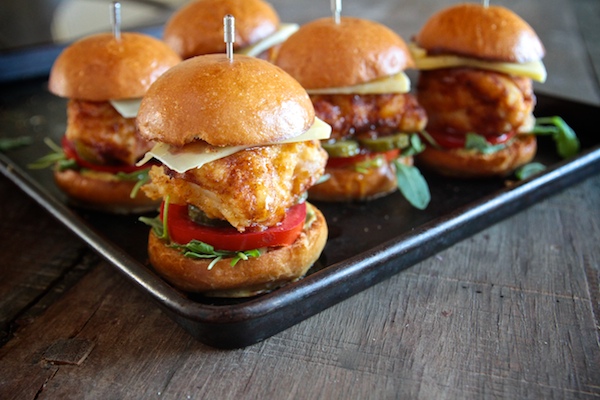 Honey Mustard Fried Chicken Sliders // shutterbean