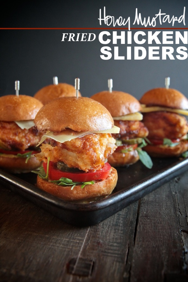 Honey Mustard Fried Chicken Sliders // shutterbean