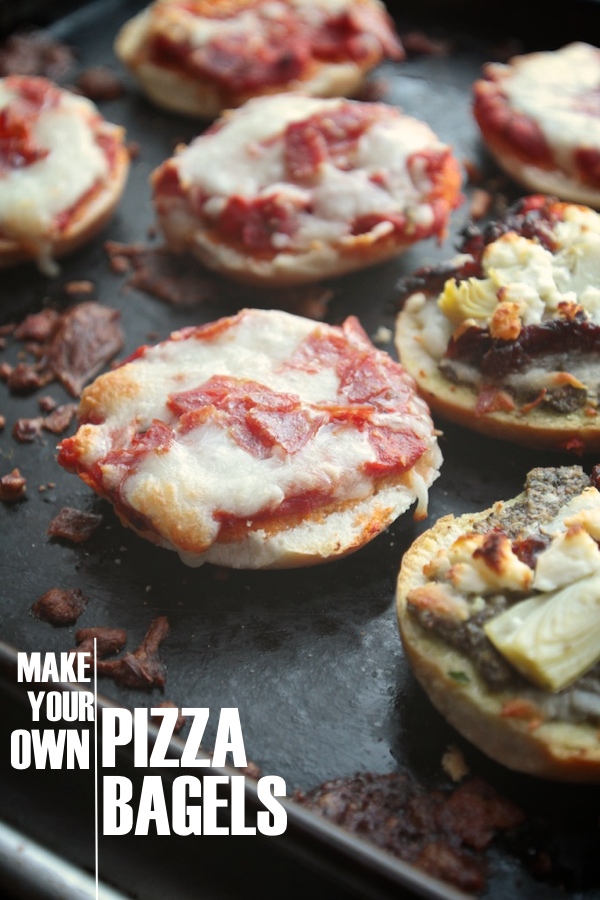 Homemade Pizza Bagels