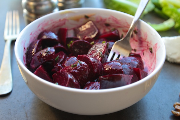 Little Gem Lettuce Salad with Beets & Walnuts // shutterbean