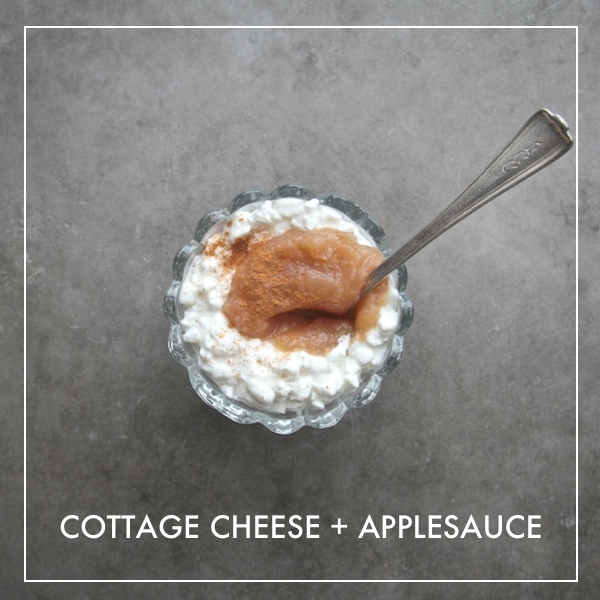 COTTAGE CHEESE + APPLESAUCE