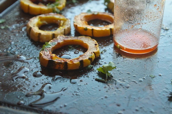 Sweet & Sour Roasted Delicata Squash // shutterbean