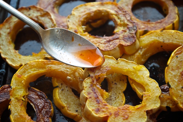 Sweet & Sour Roasted Delicata Squash // shutterbean